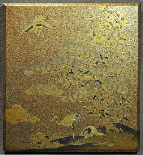 Ecritoire de lettré (suzuribako) laque or Japon Edo - Arts d