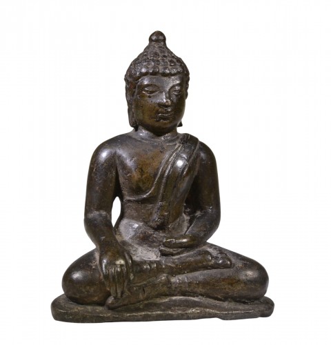 Petit Bouddha en bronze, Birmanie 11e siècle