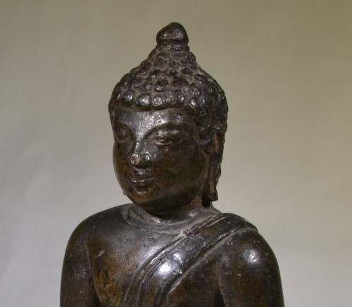 Petit Bouddha en bronze, Birmanie 11e siècle - Arts d