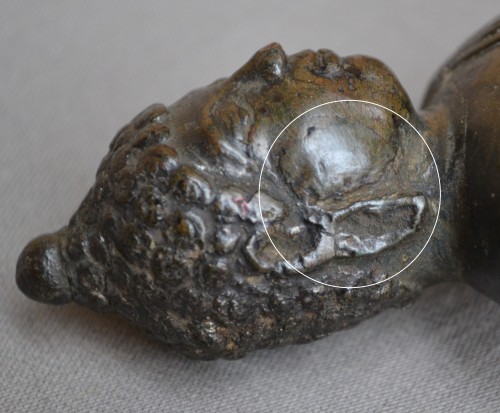  - Petit Bouddha en bronze, Birmanie 11e siècle