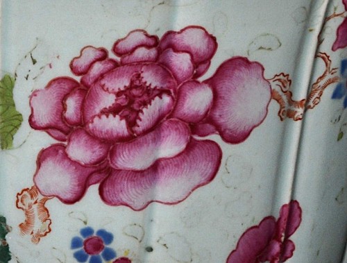 Antiquités - Large famille rose porcelain jardinière, China early 18th century