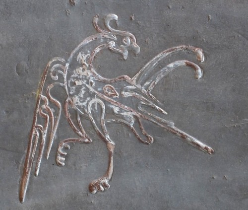 Terracotta plaque engraved with animals, China Han dynasty - Asian Works of Art Style 