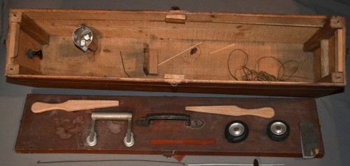 Antiquités - Wood  &amp; Silk Model Aircraft Fitted with an Allouchery Engine, France 1925-30
