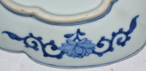 19th century - Kotoyaki porcelain dish,, Japan late Edo p