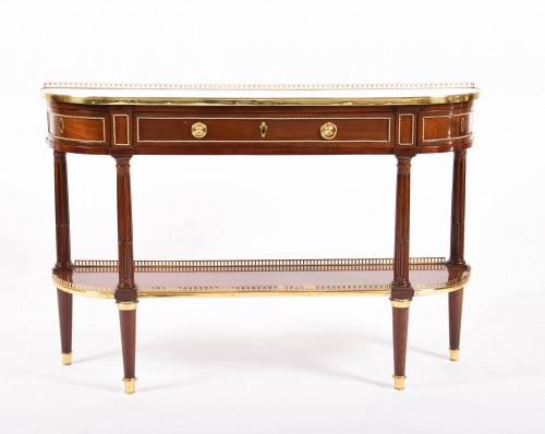 Console desserte Louis XVI en acajou de RVLC