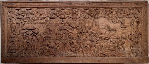  - Panneau de bois sculpté, Allemagne 17e siècle