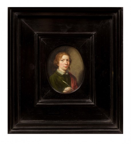 Gonzales COQUES (Anvers 1614- 1684) Atelier de - Portait d’un jeune écrivain