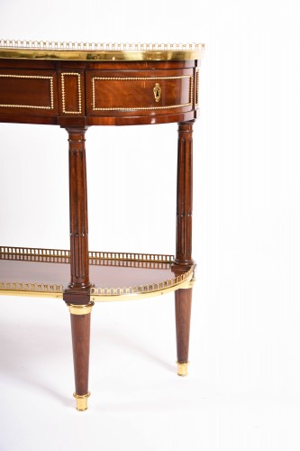 Console desserte Louis XVI en acajou de RVLC - Mobilier Style Louis XVI