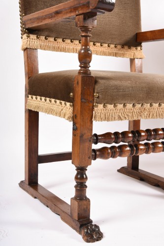 Paire de fauteuils Italie 18e siècle - Sièges Style 