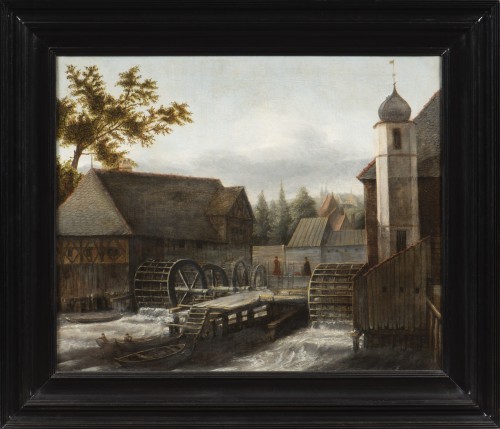 Jan Van Kessel (Amsterdam 1641 - 1680) - Le moulin à eau - Tableaux et dessins Style 