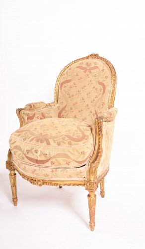 Pair of Louis XVI bergères - 