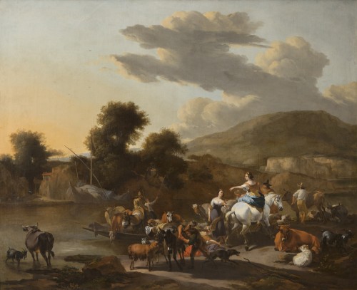 Nicolaes Nicolaesz Berchem (1649 - 1672) - Le Passage du Bac