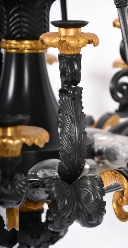 Lighting  - Empire bronze chandelier with eighteen arms of light