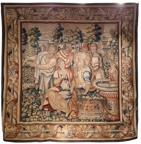 Tapisserie « Suzanne et les vieillards » Flandres début du 17e siècle