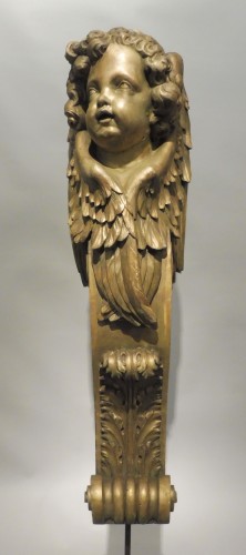 Sculptures en bois doré XIXe siècle - Objet de décoration Style 