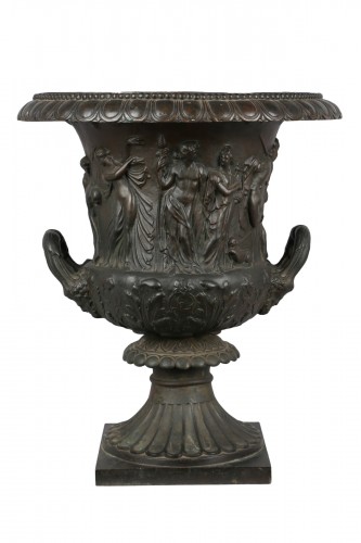 Vase Médicis en bronze fin XVIIIe siècle