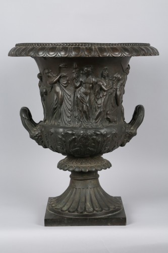 Louis XVI - Vase Médicis en bronze fin XVIIIe siècle