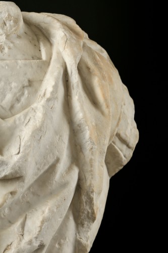 Buste d'empereur en marbre, Italie 17e siècle - Costermans Antiquités