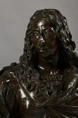 19th century - Bust of the Grand Condé in cuirass after Antoine Coysevox 19th century