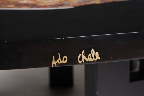 Table basse et son piétement vers 1970 par Ado Chale (1928-2025) - Mobilier Style 
