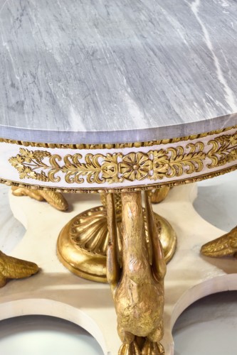 Mobilier Table & Guéridon - Guéridon aux cygnes, attribué à Pelagio Palagi (1777-1860)