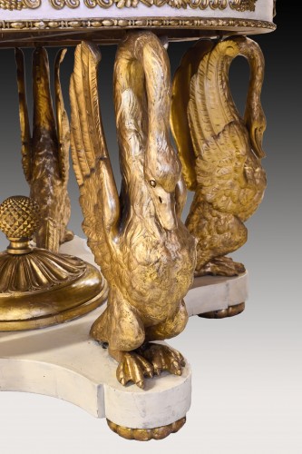 Guéridon aux cygnes, attribué à Pelagio Palagi (1777-1860) - Costermans Antiquités