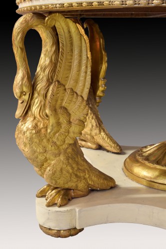 XIXe siècle - Guéridon aux cygnes, attribué à Pelagio Palagi (1777-1860)
