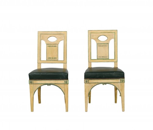 Set of seven Directoire period chairs by Jacques-Laurent Cosson - Seating Style Directoire
