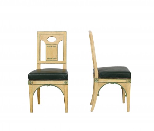 Set of seven Directoire period chairs by Jacques-Laurent Cosson - Directoire