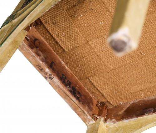 Directoire - Set of seven Directoire period chairs by Jacques-Laurent Cosson