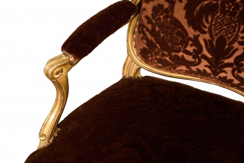 Paire de fauteuils Louis XV à la Reine estampillés Delanois - Costermans Antiquités