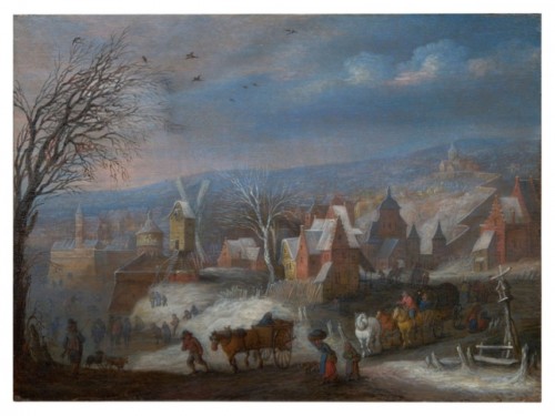 Joseph VAN BREDAEL (1688 — 1739), Paysage d’hiver