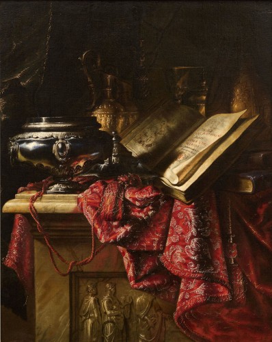 Baudoin YVART (1611 – 1690) Nature morte au rosaire