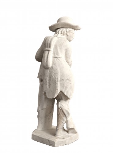 Paire de statues en marbre d’après Jean De Bologne XVIIIe siècle - Louis XIV