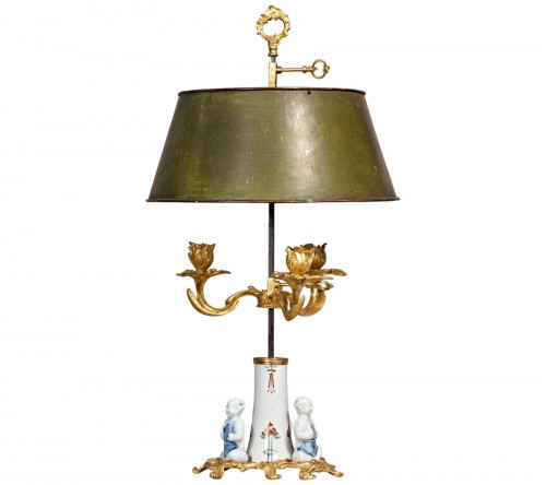 Lampe bouillotte avec porcelaine Kangxi