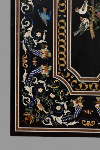 Furniture  - Pietra Dura Panel Mounted as a Coffee Table
