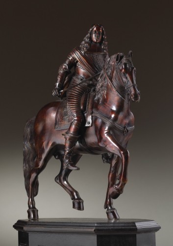 Statuette équestre de l'Archiduc d'Autriche Ferdinand Charles (1628-1662) - Sculpture Style 