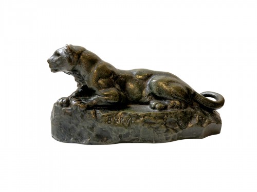 Antoine-Louis Barye (1795-1875), lionne au repos