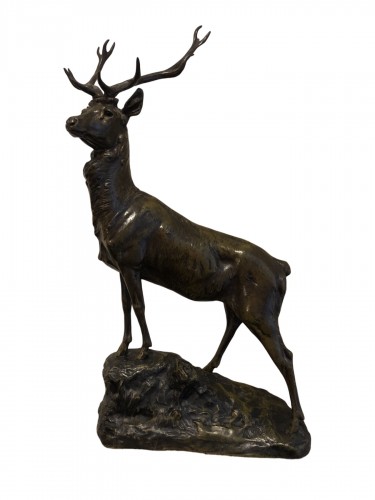 Maximilien Fiot (1856-1953), Cerf aux écoutes