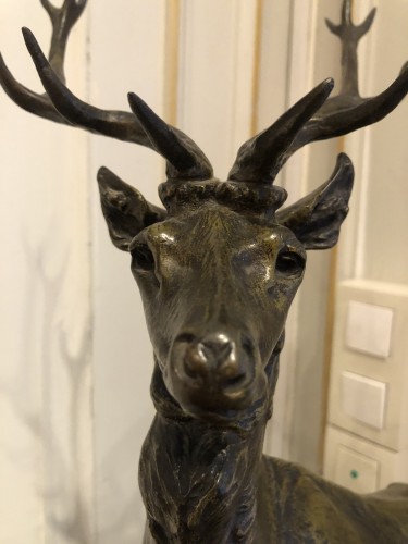 Antiquités - Maximilien Fiot (1856–1953), Deer on the Lookout