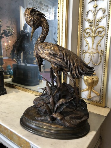  - Grèbe huppé de Jules Moigniez (1835-1894)
