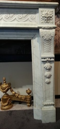 Matériaux & Architecture Cheminées - Cheminée en marbre du XIXe siècle