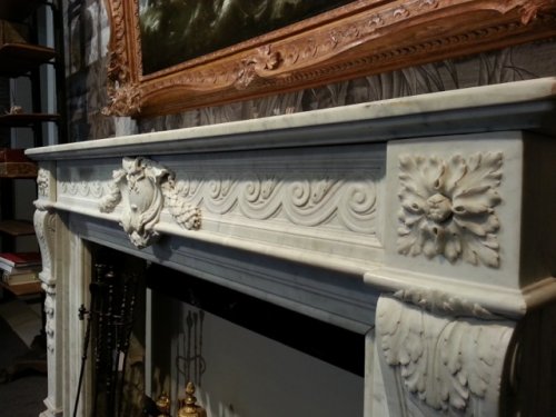 Cheminée en marbre du XIXe siècle - Costermans Antiquités