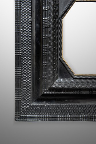 Mirror in blackened wood, 17th century - Decorative Objects Style 