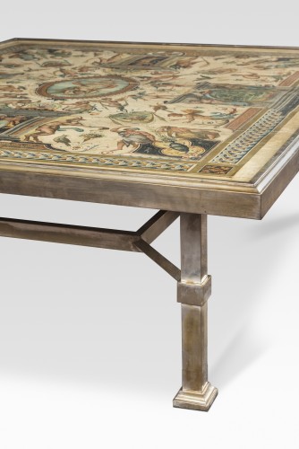 Coffee table with tray, attributed to Romeo Rega - Furniture Style 