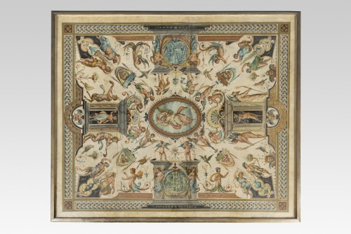 Coffee table with tray, attributed to Romeo Rega - 
