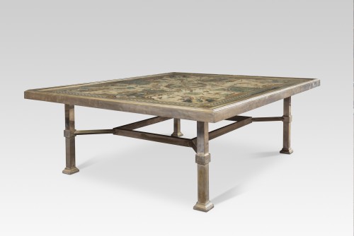 20th century - Coffee table with tray, attributed to Romeo Rega