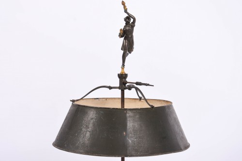 Lampe bouillotte avec femme drapée à l'antique - Luminaires Style 