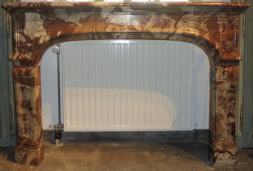 Louis XIV style firemantle in marble - 