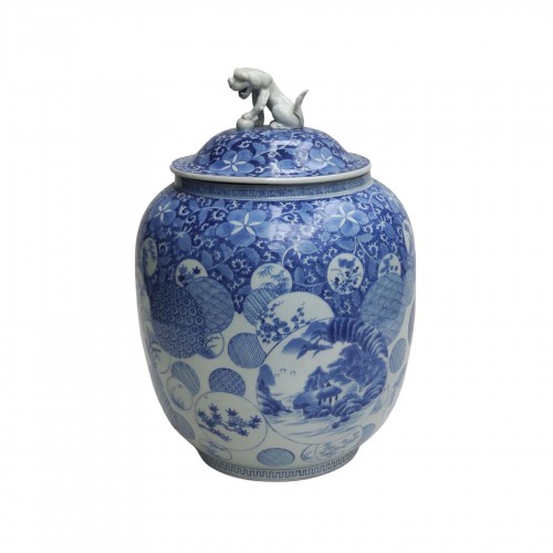 Grand vase en porcelaine de Arita, Japon 19e siècle
